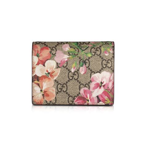 gucci blooms card case|Gucci Blooms leather card case wallet.